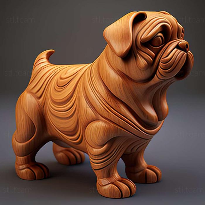 3D модель Отто собака известное животное (STL)